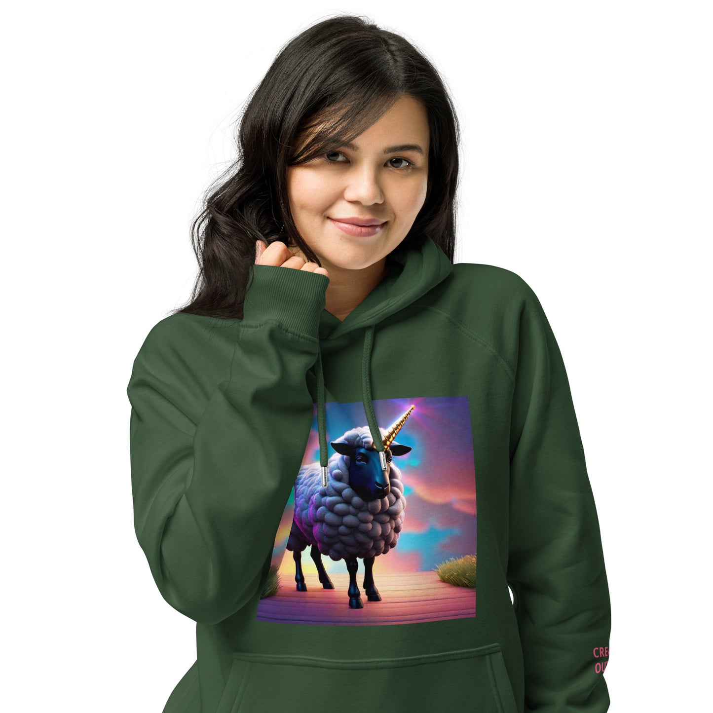 Unisex eco raglan hoodie