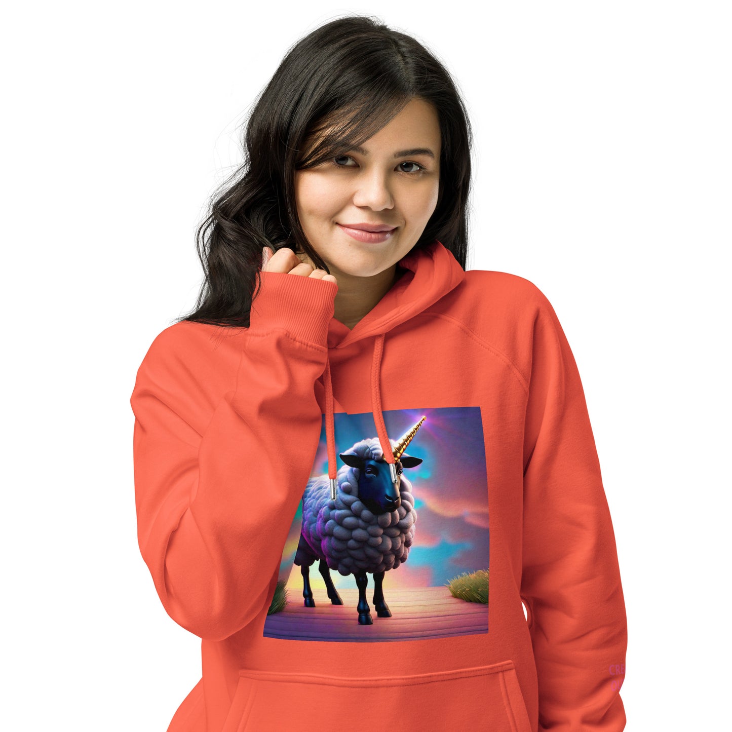 Unisex eco raglan hoodie