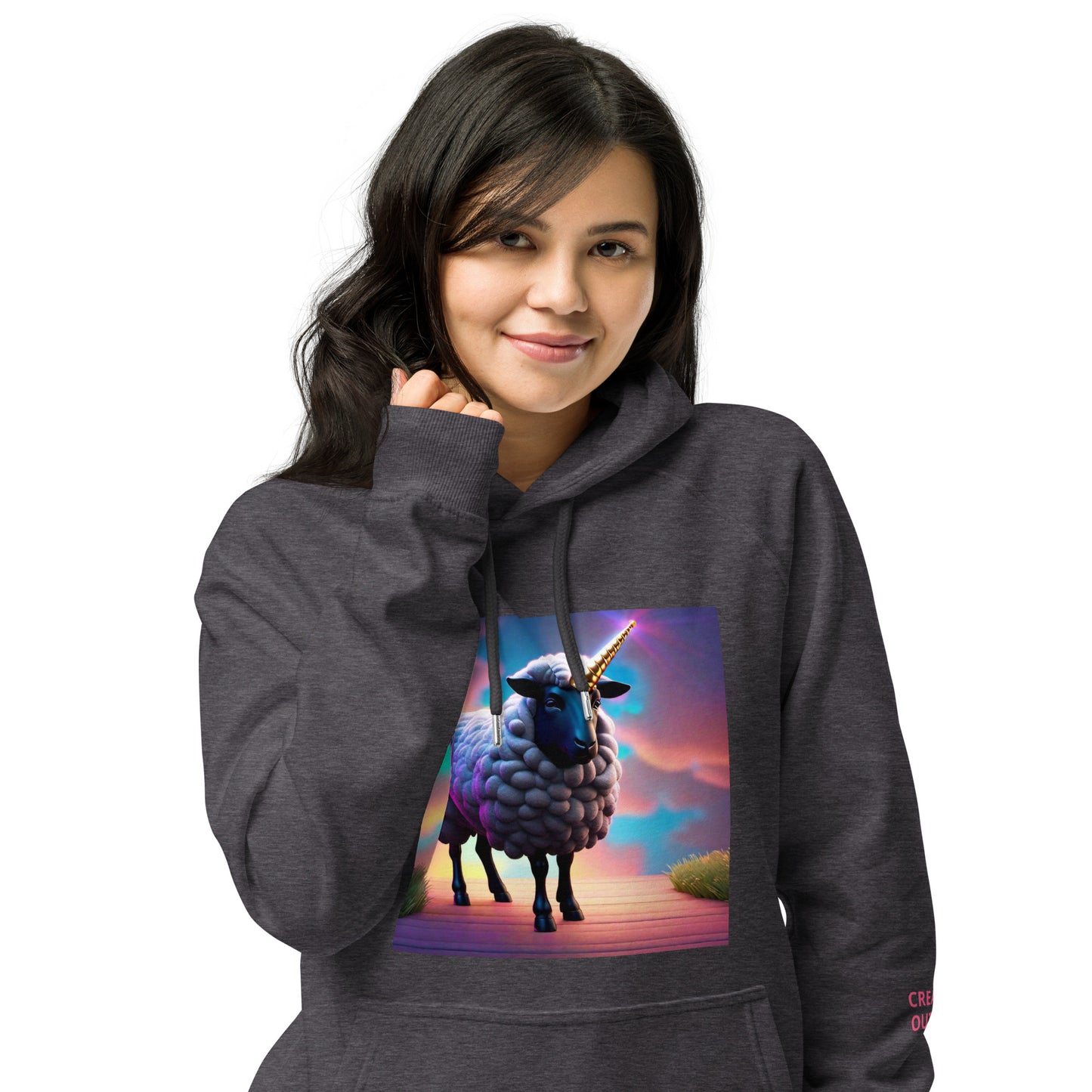 Unisex eco raglan hoodie