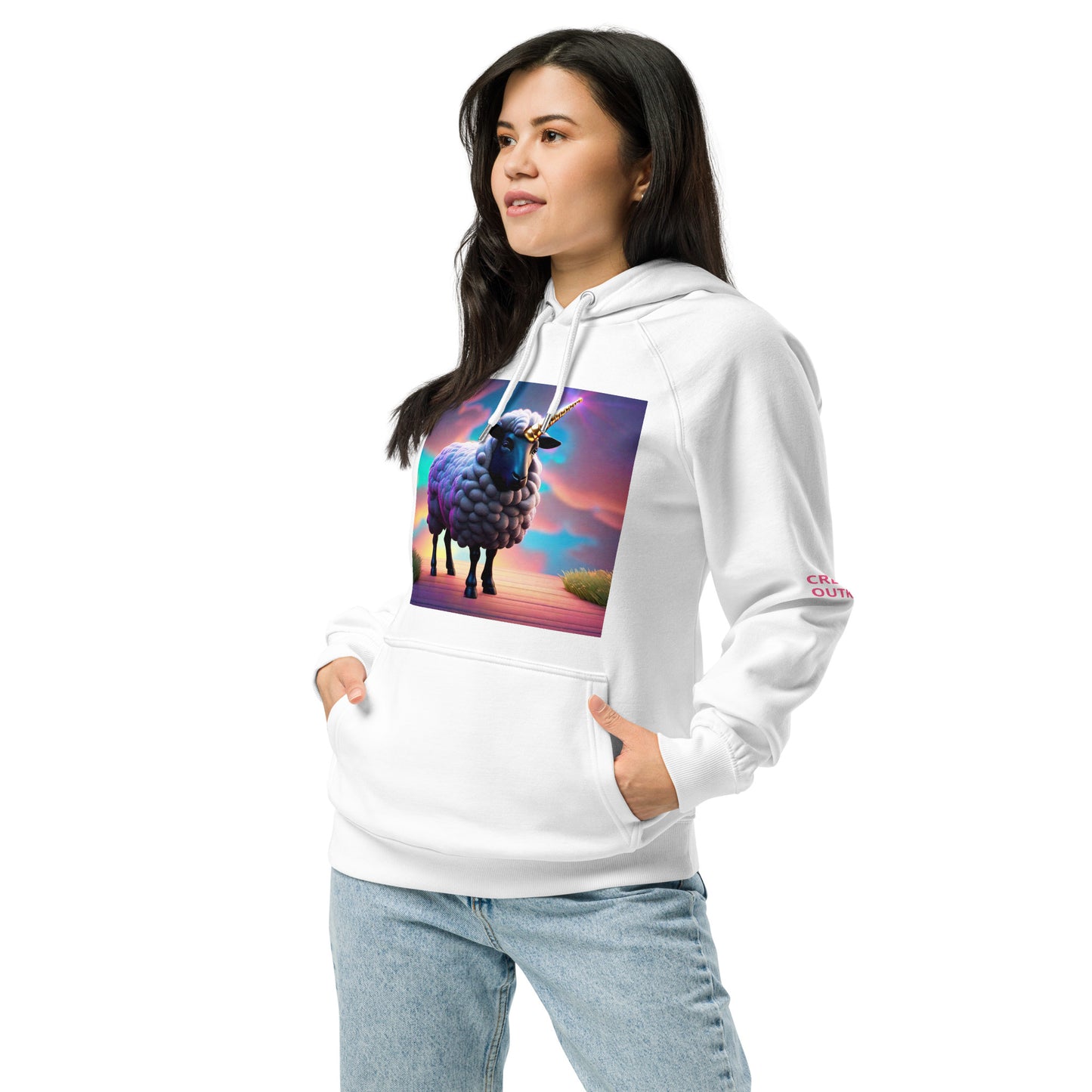 Unisex eco raglan hoodie