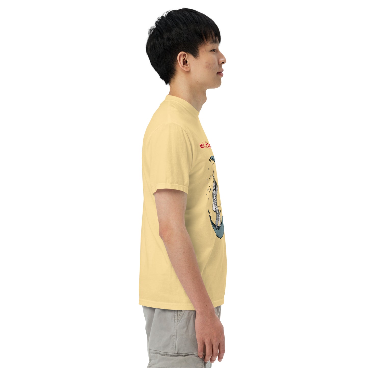 Unisex garment-dyed heavyweight t-shirt