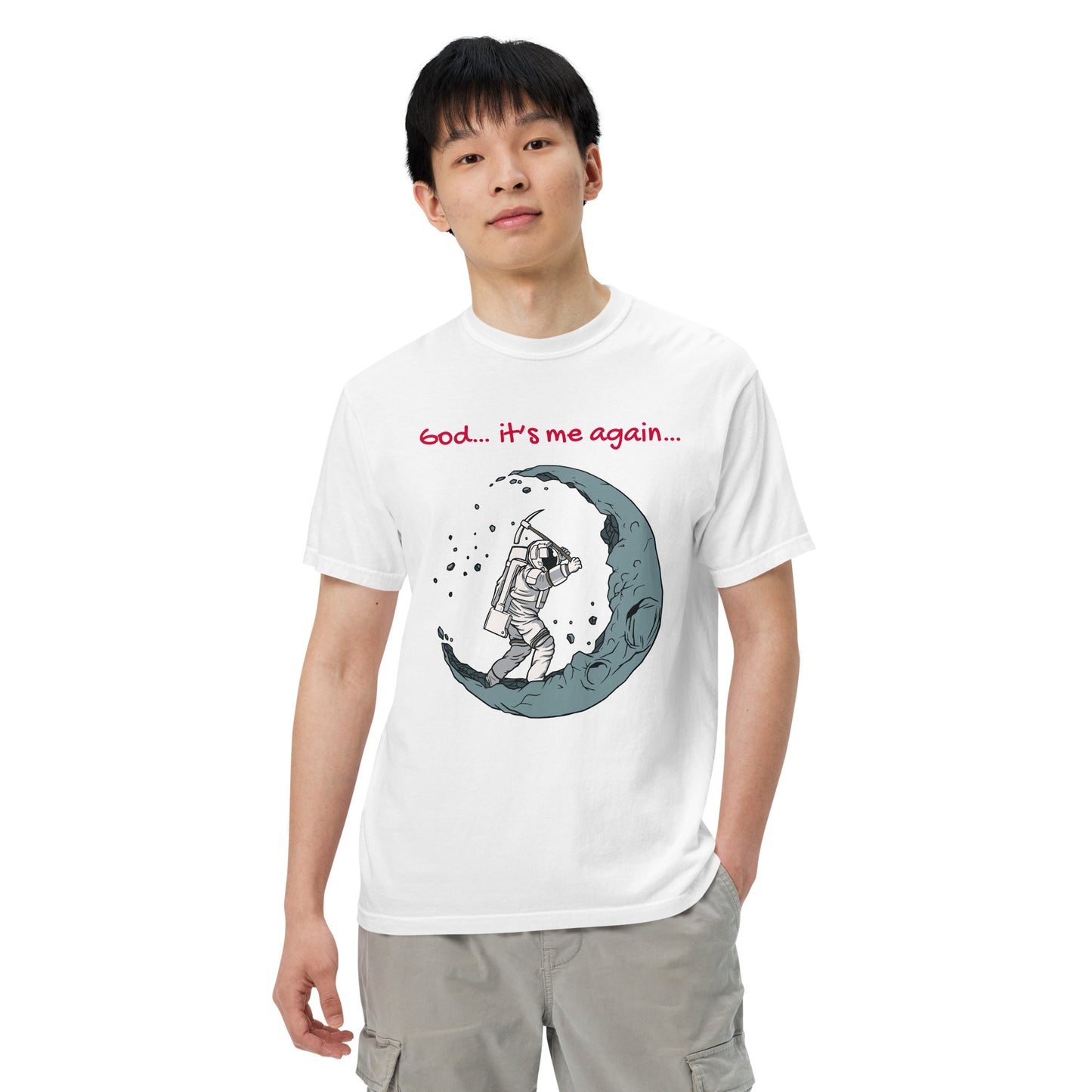 Unisex garment-dyed heavyweight t-shirt