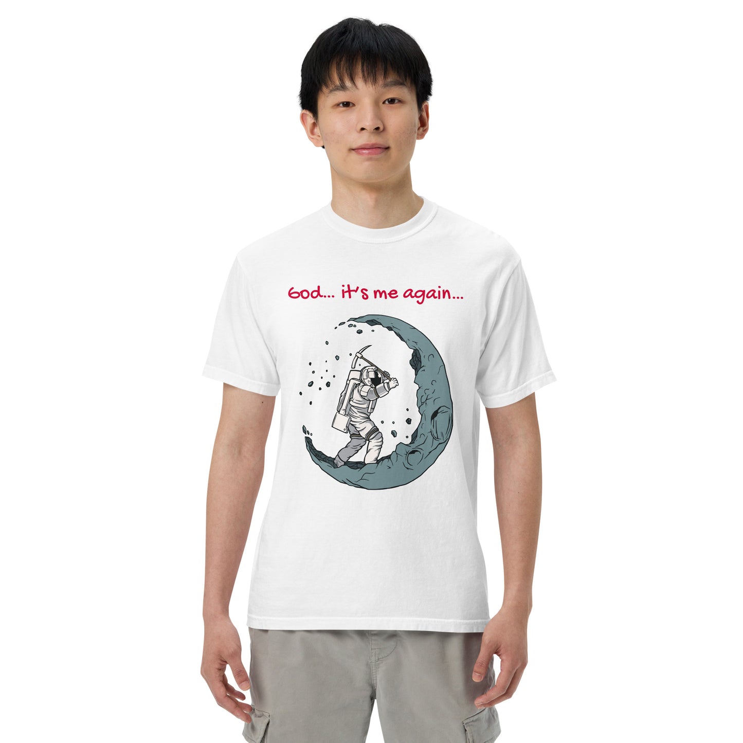 Unisex garment-dyed heavyweight t-shirt