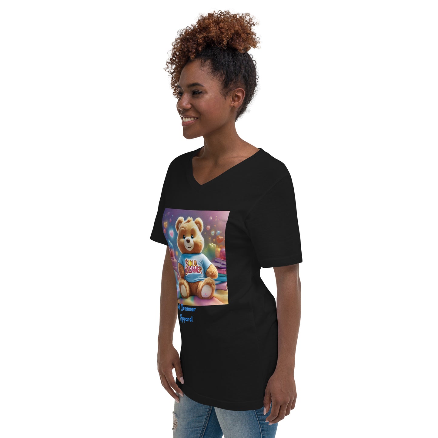 Unisex Short Sleeve V-Neck T-Shirt
