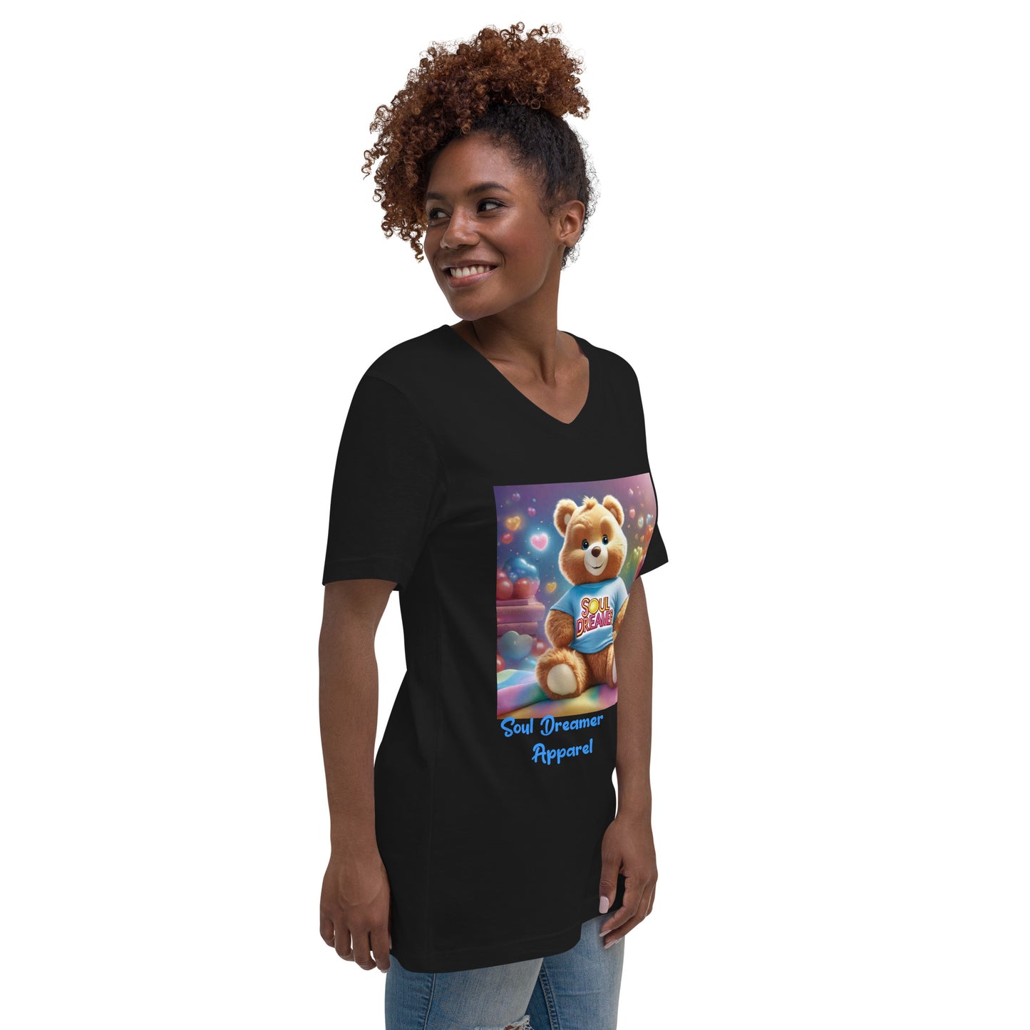 Unisex Short Sleeve V-Neck T-Shirt