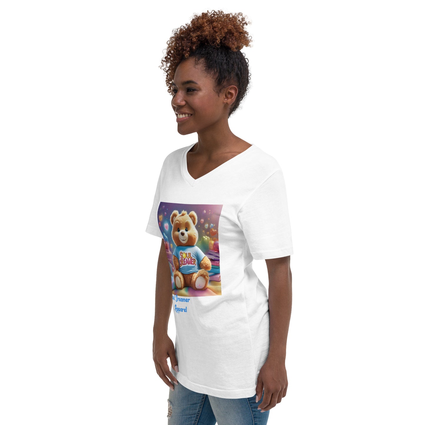 Unisex Short Sleeve V-Neck T-Shirt