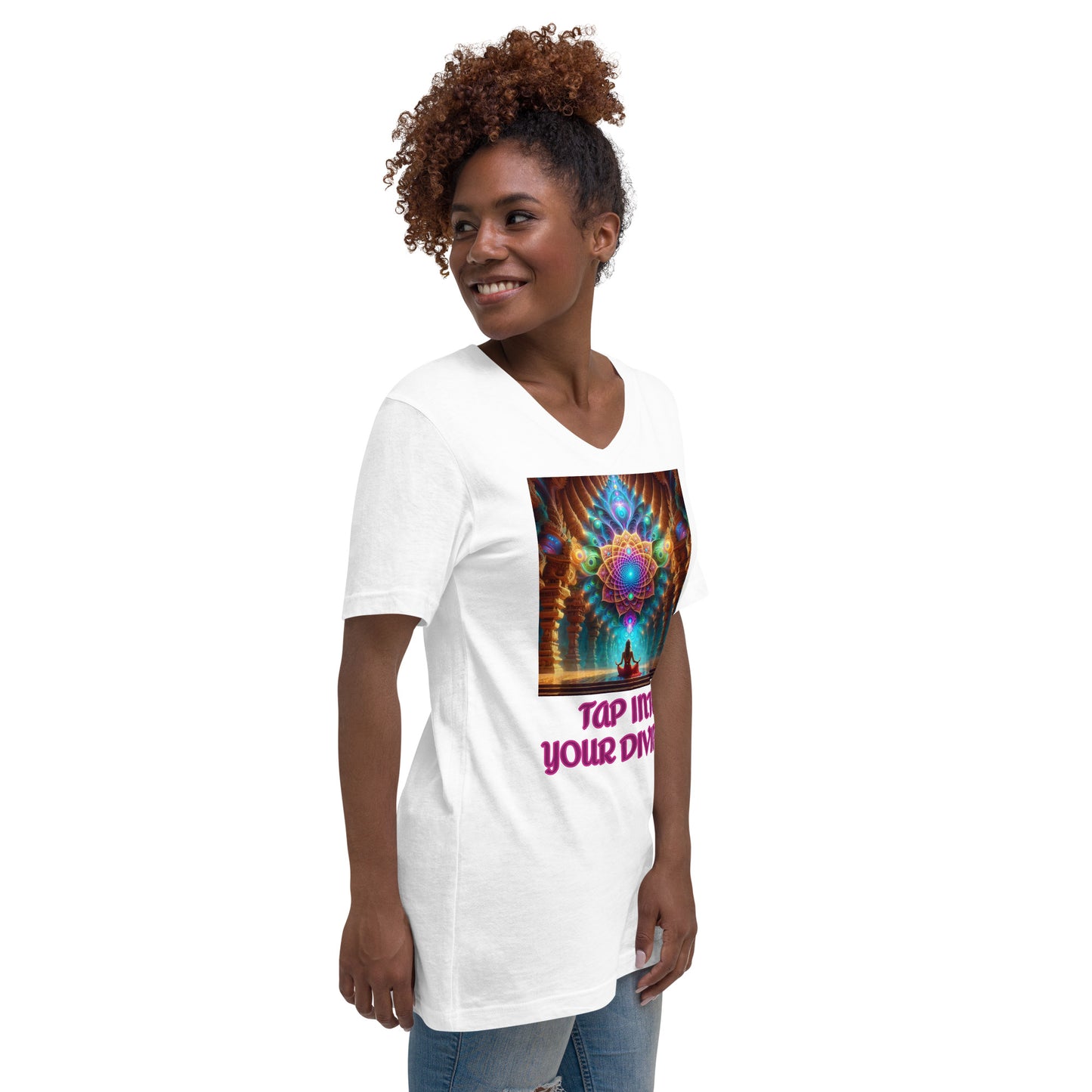 Unisex Short Sleeve V-Neck T-Shirt